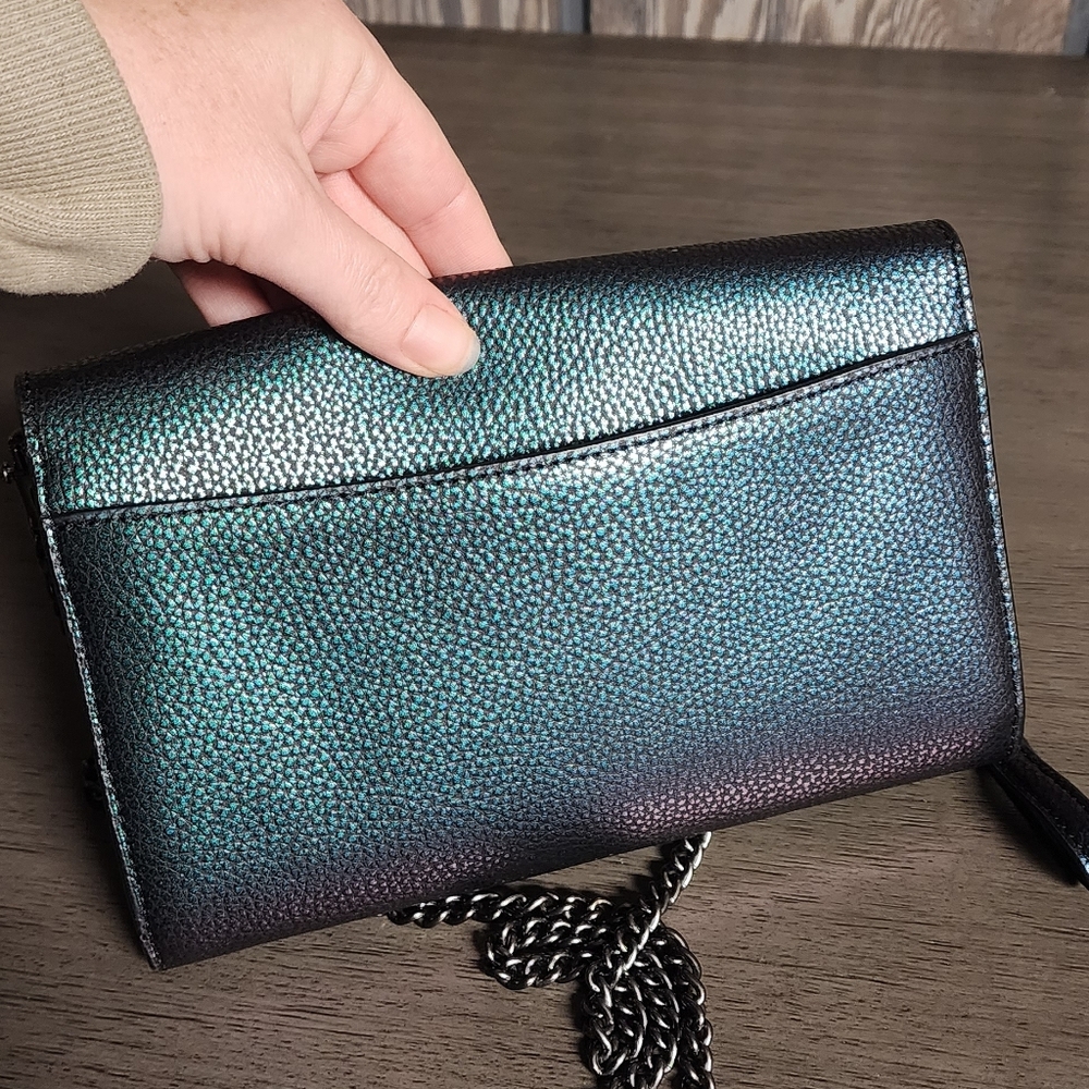 Coach Hologram Turnlock Flap Crossbody/Wristlet - Picture 4 of 10